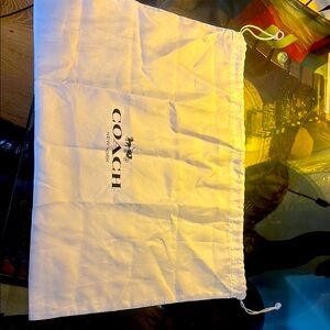 Coach White Dust Bag huge size, pretty good condition